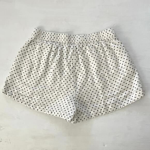 Kate Spade Polka Dot Shorts Womens Size S White Black Linen Blend Comfort Casual - Picture 4 of 16